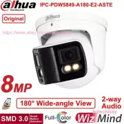 Dahua 8MP 180° Panoramic Night-Color PoE WizMind Camera IPC-PDW5849-A180-E2-ASTE