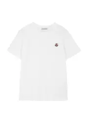 Moncler Kids Logo Cotton T-shirt (8-14 Years) - White - 12A (12 Years) 12A (12 years)