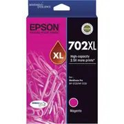 Original Epson 702XL Magenta Ink Cartridge WF-3720 WF-3725 T345392