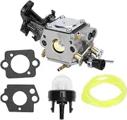 C1M‑EL37B Carburetor Parts for Chainsaws, Replacement Carb for 445/450/445E/450E/450II, High‑Quality Aluminum Alloy and Plastic Construction