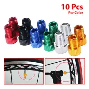 10 Pcs Presta to Schrader Valve Stem Adapter Converter Bicycle Bike Tire Tube