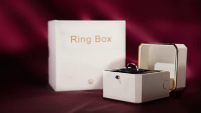 Magic Ring Box (White) by TCC magic tricks