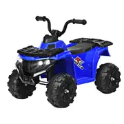 Babyjoy 6V Kids Ride-On ATV Battery Powered Car 4-Wheeler Vehicle Quad Car w/Headlights Blue
