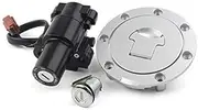 Pexorin Motobike Ignition Switch Gas Cap Cover, for Seat, Lock Key Set, for CBR1000RR 2008-2014, CBR600RR 2007-2014 Motorcycle Ignition Switch