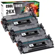 3x CF226X 226X 26X Black Toner for HP Laserjet Pro M402dn M426 M402n M426fdw