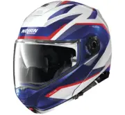 Nolan N100-5 Plus Overland Helmet 2XL Metal White/Blue/Red N1P5270230358