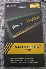 CORSAIR VALUE SELECT 4GB DDR3 1600MHz CL11 CMV4GX3M1A1600C11 DIMM PC RAM 240p