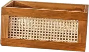 iplusmile Handmade Bamboo Woven Storage Basket Capacity Decorative Storage Bin for Organizing Cosmetics Snacks Items Stylish Versatile for Home Office Nursery