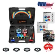 Comprehensive R1234yf AC Charging Kit with Color-Coded Hoses & Portable Case