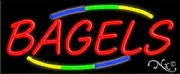 NEW "BAGELS" 32x13 W/MULTICOLOR DESIGN REAL NEON SIGN w/CUSTOM OPTIONS 10732