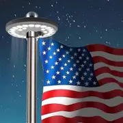 Solar Flag Pole Light Bright 26 Led Solar Powered Waterproof Mount Top Downlight Powerful 5Th Gen Li