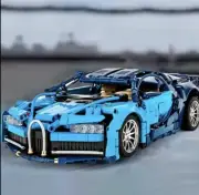 1280+ Pcs Bugatti Chiron Model Building Toy Gift For Men Sports Car Display