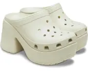 Crocs Siren Heeled Clog Bone Colored Size M7/W9