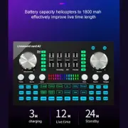 Live Sound Card Audio Mixer PC Mobile Phone Universal For Streaming Recordin HR6