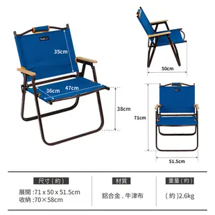 【努特NUIT】限時特惠 NTC09 玉山甲板椅 加大版 藏青 折疊椅 折合椅 露營椅 戶外椅 努特椅 露營椅