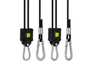 Hydroponics Pair Of Adjustable Hanger Pynch 1/8" Rope Ratchet 2.4m for Grow Equipment