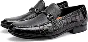 [BILLION VICTOR] Men's leather Dress Shoes Classic Slip on Loafers Penny Loafers for Men
