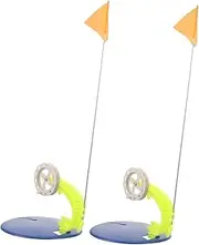 Happyyami 2pcs Winter Fishing Ice Fishing Flag Snow Ice Tray Ice Pick Small Ice Cube Trays Ice Cube Bin Plastic Tip-up Anglers Ice Fishing Supplies Ice Fishing Tip-up Flag Abs