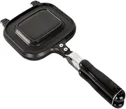 Cabilock Sandwich Maker Pan Double-Sided Non-Stick Frying Pan Griddle Sturdy Easy to Store for Home Outdoor Cooking
