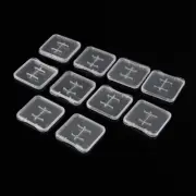 Feamos 10pcs TF MiC Memory Card hard Plastic Box for Case White Ne