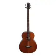 Martinez 'Natural Series' Mahogany Top Acoustic-Electric Bass Guitar (Open Pore)