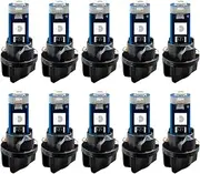 DUSCOKE 10PCS T5 LED Bulb with Twist Lock Socket- 74 37 2721 PC74 PC37 LED Dashboard Instrument Panel Gauge Cluster Indicator Light Bulbs- Bright 3030 SMD 12 Volt Automotive Replacement Bulbs (Blue)