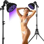54W Facial Tanner Lamp Solarium Tanning Studio UV Sun Glow Solaria Adjustable AU