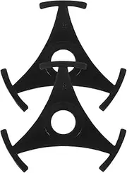 TEHAUX Stylish Adapter for Record Player Triangle Shape Black Plastic Easy DIY Installation Record Supplies