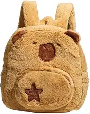 LIFKOME Cycling Backpack Backpacks Mini Backpack Capybara Backpack Capybara School Supplies Backpack Hiking Stuffed Animal Backpack Mini Capybara Bag Hiking Backpack Small Chocolate Plush