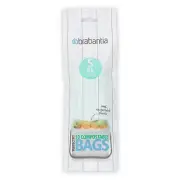 NEW Brabantia Compostable Bin Liners S 10pk 6L