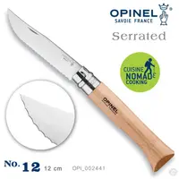 在飛比找樂天市場購物網優惠-OPINEL No.12 Serrated 齒刃折刀麵包刀 