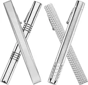 [CONGARTENO] 4pcs Men's Tie Jewelry Accessories Metal Tie Clips Business And Formal Wear Secure And Stylish Necktie Holder Metal Shirt Clips