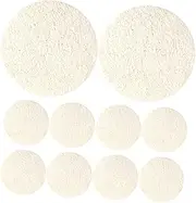 Facial Bath Loofah Natural Loofah Sponge Pad 10pcs Skin Scrubber for Gentle Exfoliation