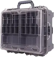 Tackle Boxes Portable Fishing Bait Box Storage Box Fishing Tool Box(Gray)