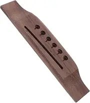 FUTUREORYY Acoustic Guitar Bridge Replacement Rosewood Parts for Folk Instruments Ergonomic Design Enhanced Sound for Performances and Recording