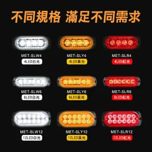 【工具達人】流水邊燈 照輪燈 LED側燈 車用LED燈 照地側燈 車邊燈 貨車尾燈 貨車邊燈 卡車燈(190-SLY4)