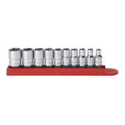 Gearwrench 80303 10 Piece 1/4" Drive 6-Point SAE Socket Set M3
