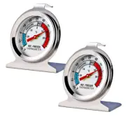 2 Pack Refrigerator Freezer Thermometer Large Dial Thermometer New