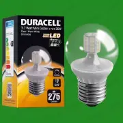 4x 3.7W Dimmable Duracell LED Clear Mini Globe Golfball Light Bulb ES E27 Lamp