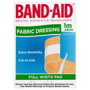Band-Aid Fabric Dressing Full Width Pad 6cm x 1m