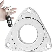 FREELOVE Rotary Engine Keychain Spinner Fidget Ring Toy, Metal Key Flipping Toy for Car Keys Karambit for Adults Teens, Big Bearing Mechanical Sound Kinetic EDC, Autism Sensory ADHD Anxiety (Black)
