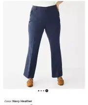 Nine West Barely Bootcut Pants. NWT Heather Navy Color
