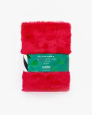 Red Plain Fluffy Notebook