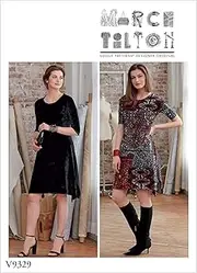 Vogue V9329 Misses' Sewing Pattern Dress, Size L-XL-XXL