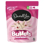 Darrell Lea White Chocolate Raspberry Bullets 180g