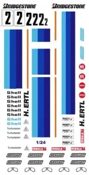 #2 BMW Racing Decal 1/32nd Scale Slot Car Waterslide Decals