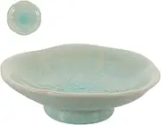 MOLUCKFU Ceramic Food Plate for Snacks Desserts Elegant Section Serving Tray for Fruits Cakes Appetizers Smooth Surface for Home Parties Cafes