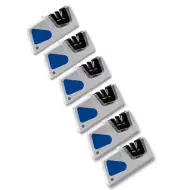 6 PACK AccuSharp Compact Pull-Through Sharpener Crossed Carbide And Ceramic Rods