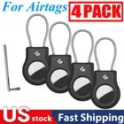 For Apple AirTag Secure Holder with Wire Cable Air Tag Lock Case Key-4PACK