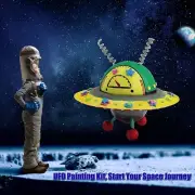 FUN Paint Your Own Spaceship DIY UFO Toy Craft Set Kit for Kids Boy Girl Age 8 +